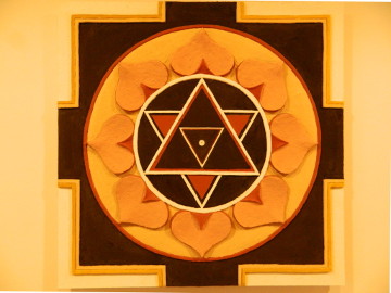 Mandala als Wandbild.